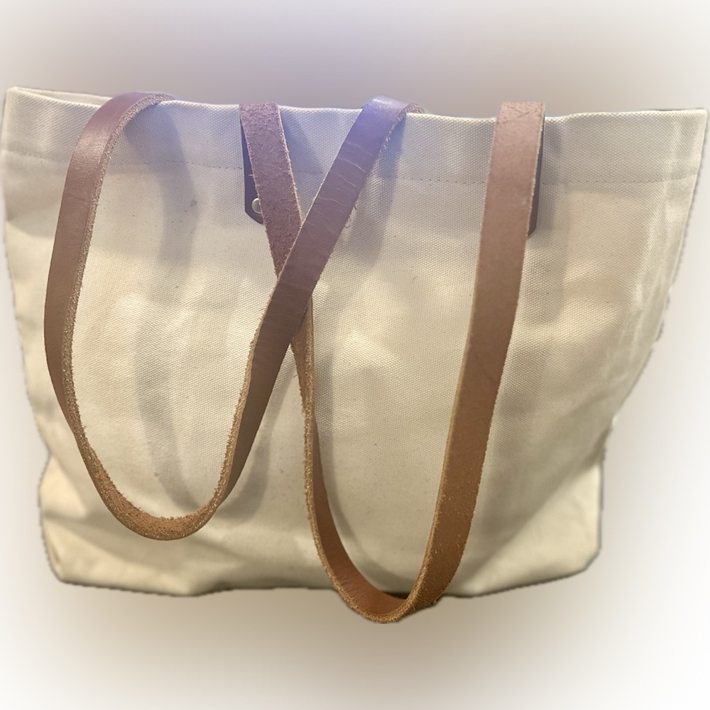 Canvas R. Riveter Rosie The Riveter Tote With Lea… - image 5